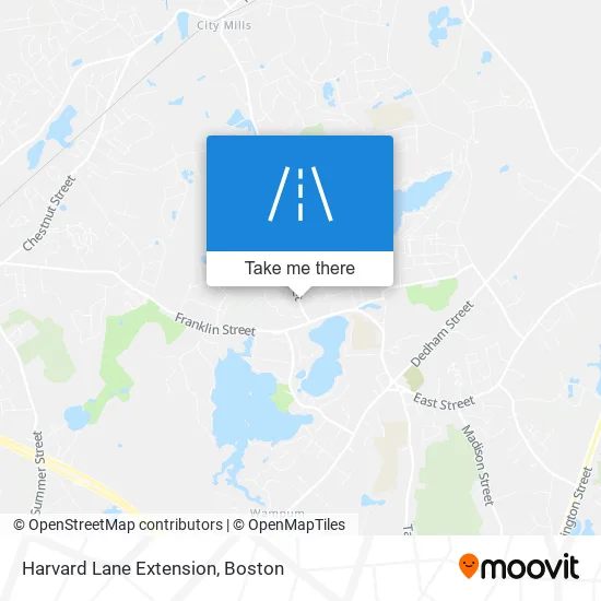 Harvard Lane Extension map