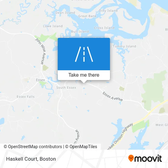 Mapa de Haskell Court