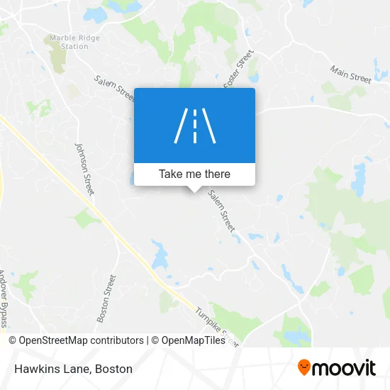 Hawkins Lane map