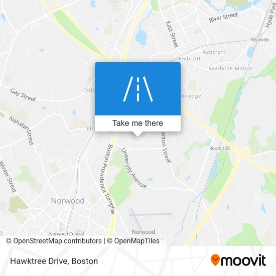 Hawktree Drive map