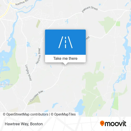 Hawtree Way map