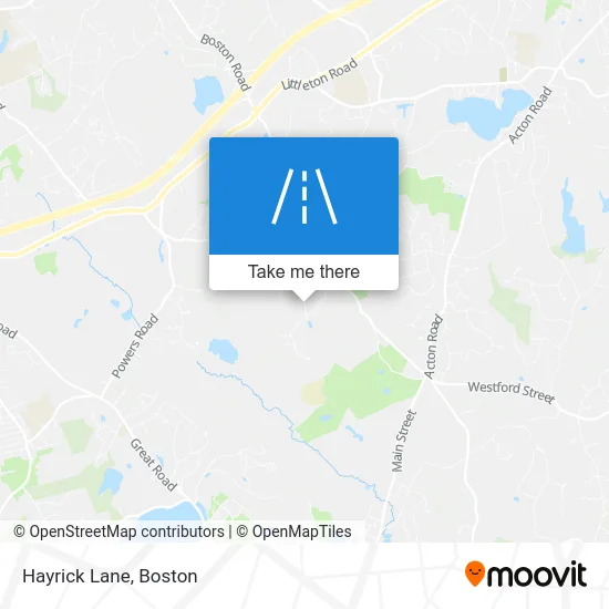 Hayrick Lane map