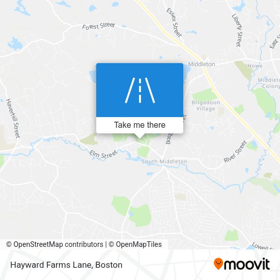 Mapa de Hayward Farms Lane