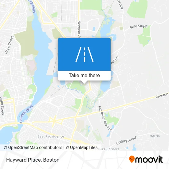 Hayward Place map