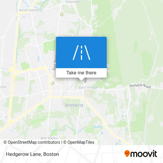 Hedgerow Lane map