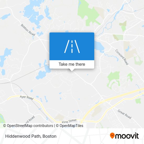 Mapa de Hiddenwood Path