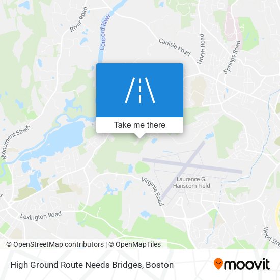 Mapa de High Ground Route Needs Bridges