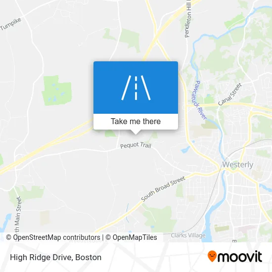 High Ridge Drive map