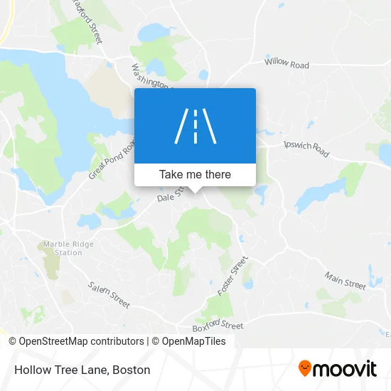 Hollow Tree Lane map