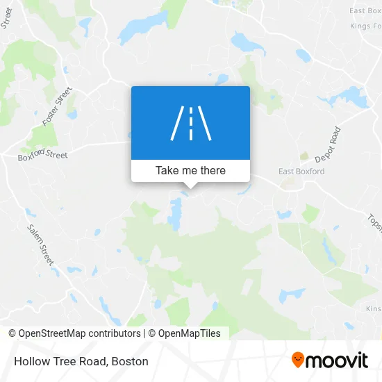 Hollow Tree Road map