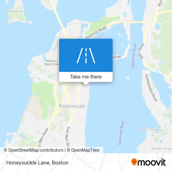 Honeysuckle Lane map