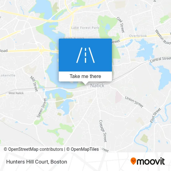 Hunters Hill Court map