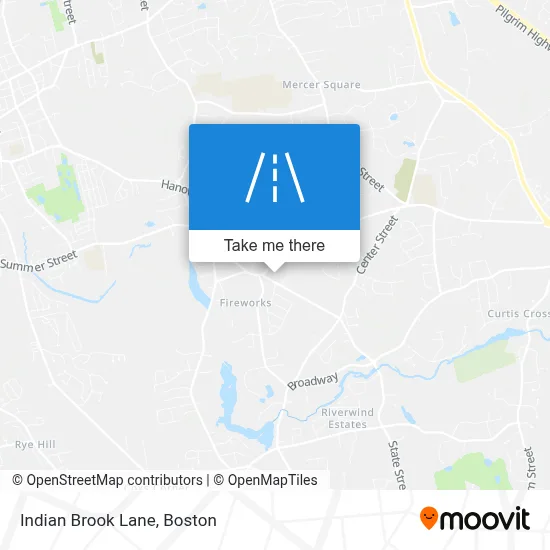 Indian Brook Lane map