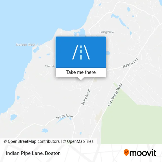 Indian Pipe Lane map