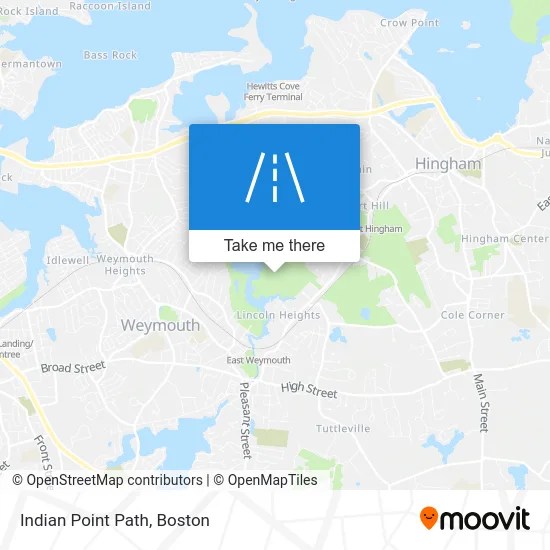 Indian Point Path map