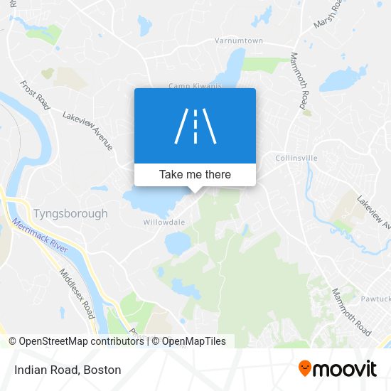 Mapa de Indian Road