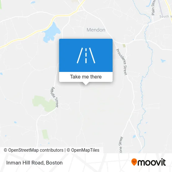 Inman Hill Road map