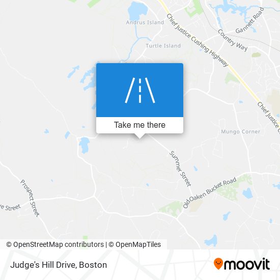Judge's Hill Drive map