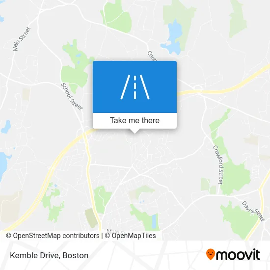 Kemble Drive map