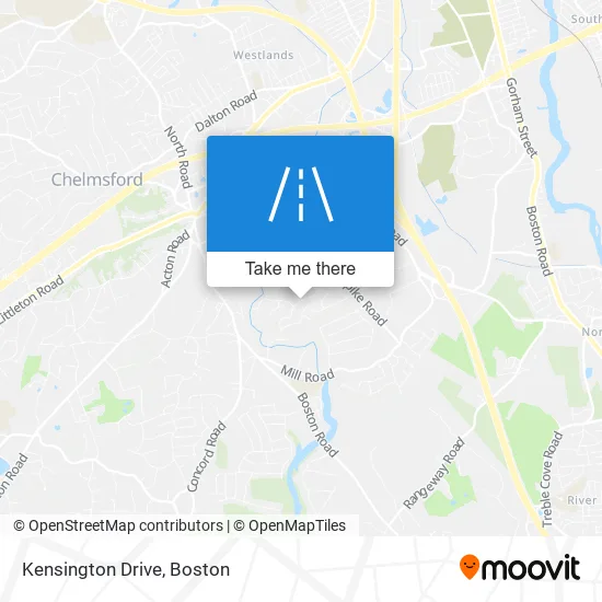 Kensington Drive map