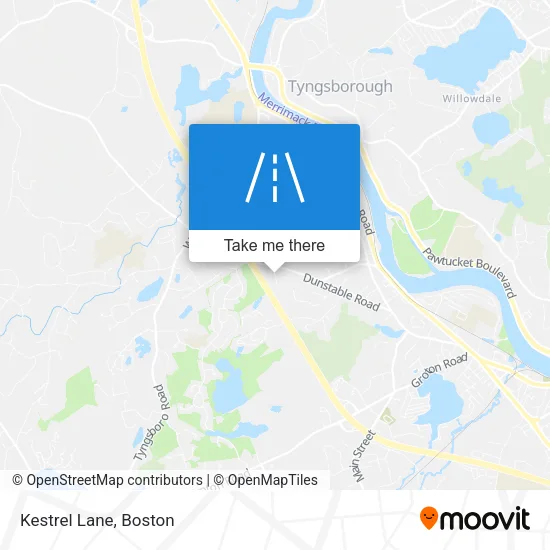 Kestrel Lane map