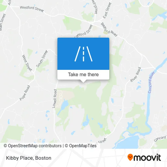 Kibby Place map