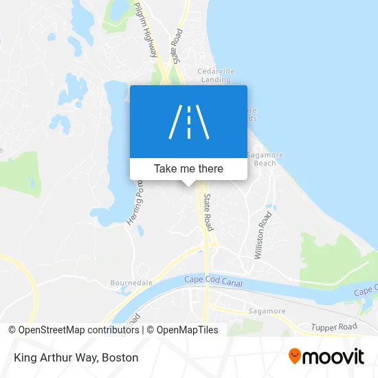 King Arthur Way map