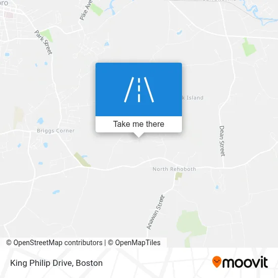 King Philip Drive map