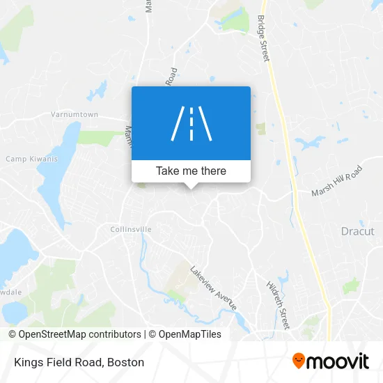 Kings Field Road map