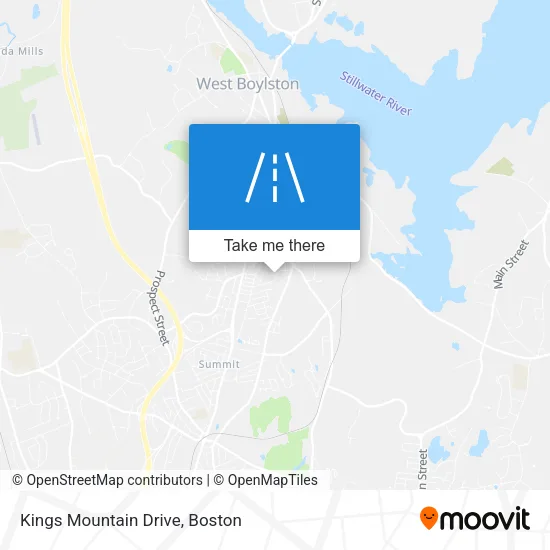 Kings Mountain Drive map