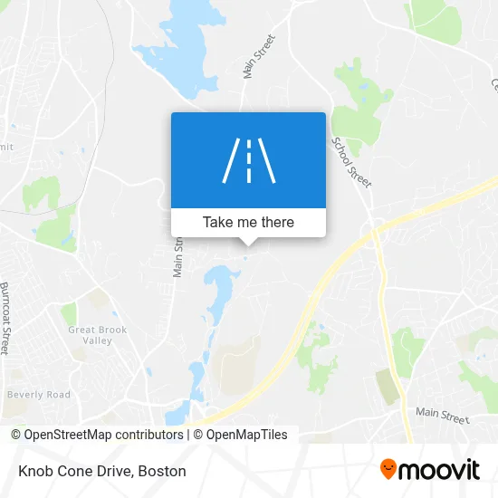 Knob Cone Drive map
