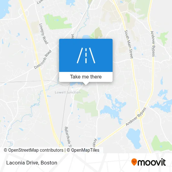 Laconia Drive map