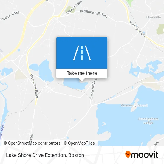 Lake Shore Drive Extention map