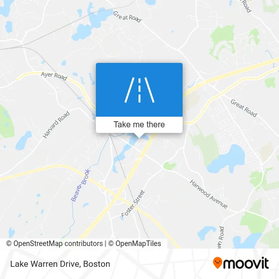 Lake Warren Drive map