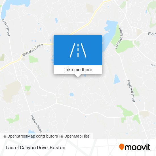 Mapa de Laurel Canyon Drive