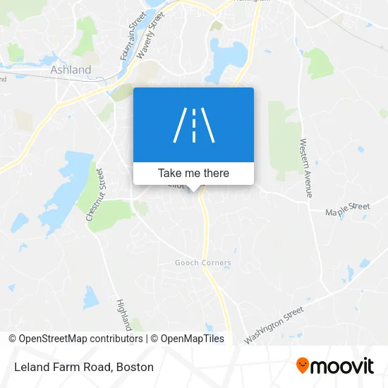 Leland Farm Road map