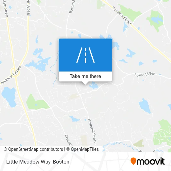 Little Meadow Way map