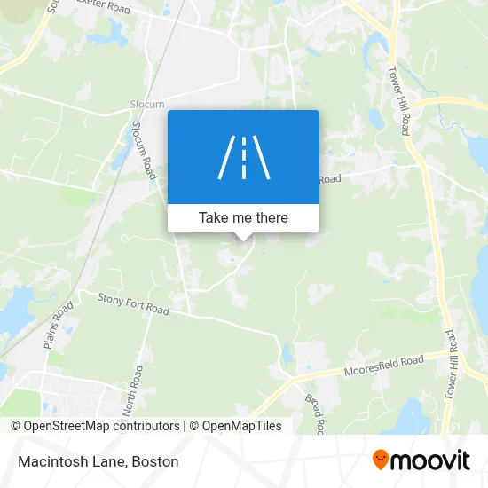 Macintosh Lane map