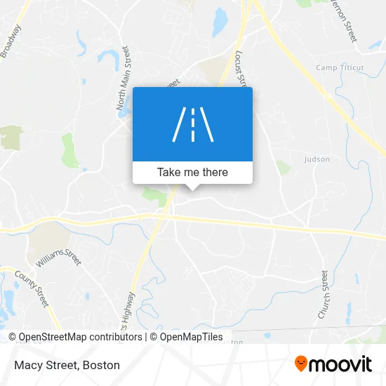 Macy Street map