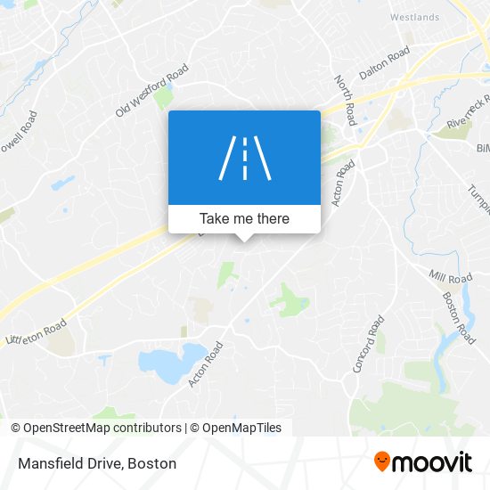 Mansfield Drive map