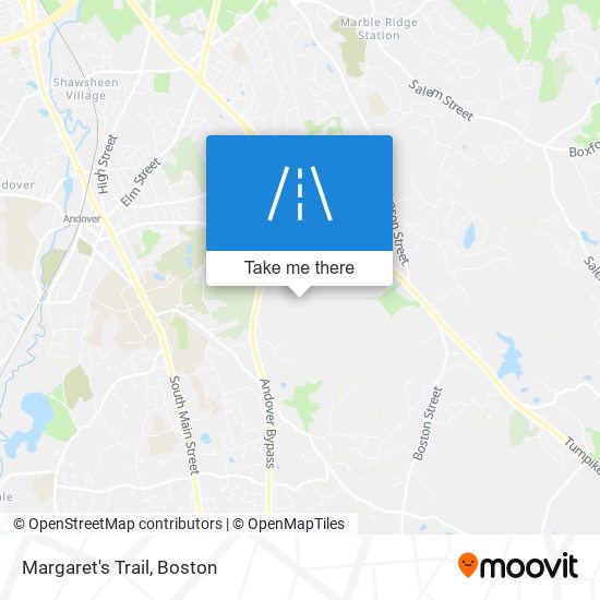 Margaret's Trail map