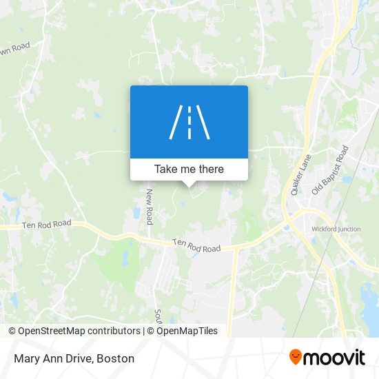 Mary Ann Drive map