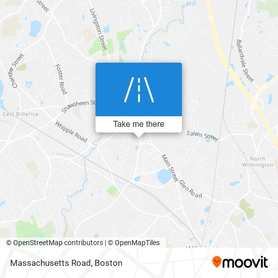 Massachusetts Road map