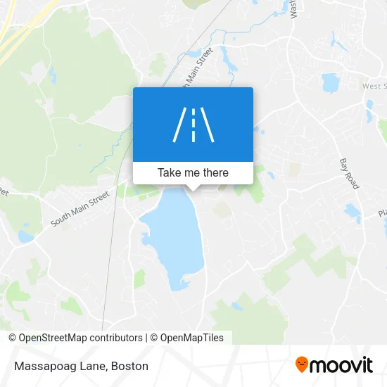 Massapoag Lane map