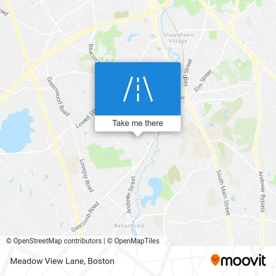 Meadow View Lane map