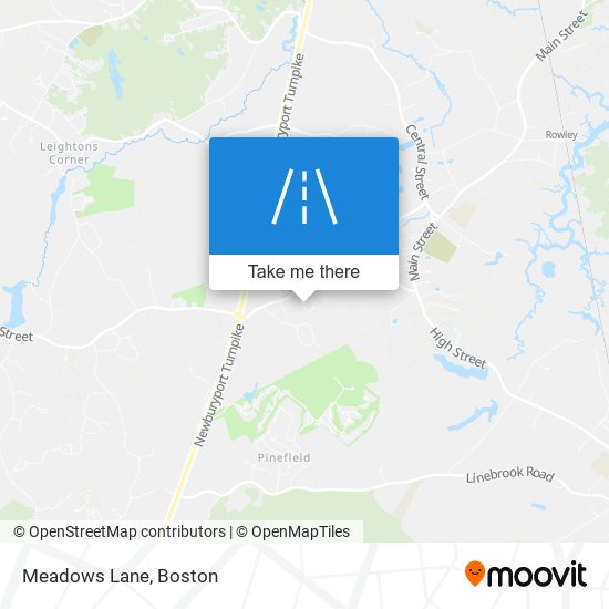 Meadows Lane map