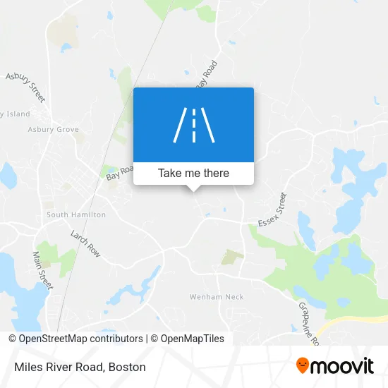Miles River Road map