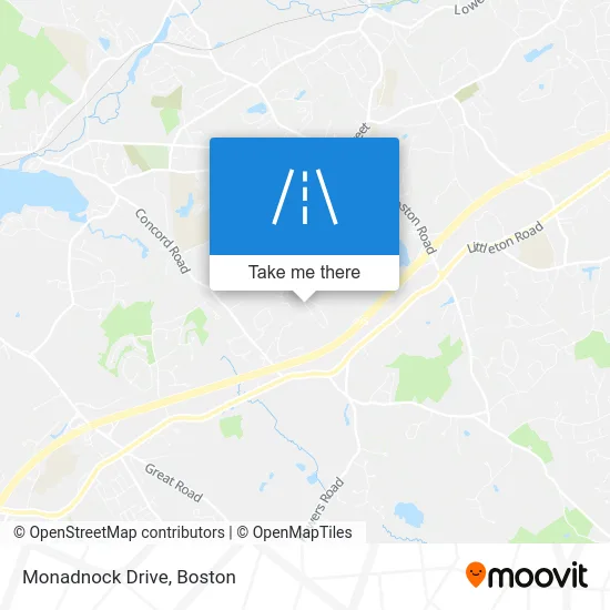 Monadnock Drive map