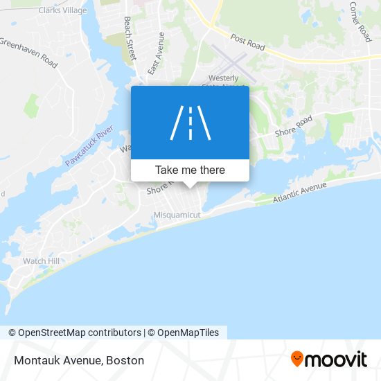 Montauk Avenue map