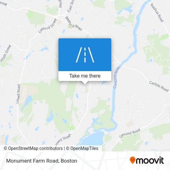 Monument Farm Road map